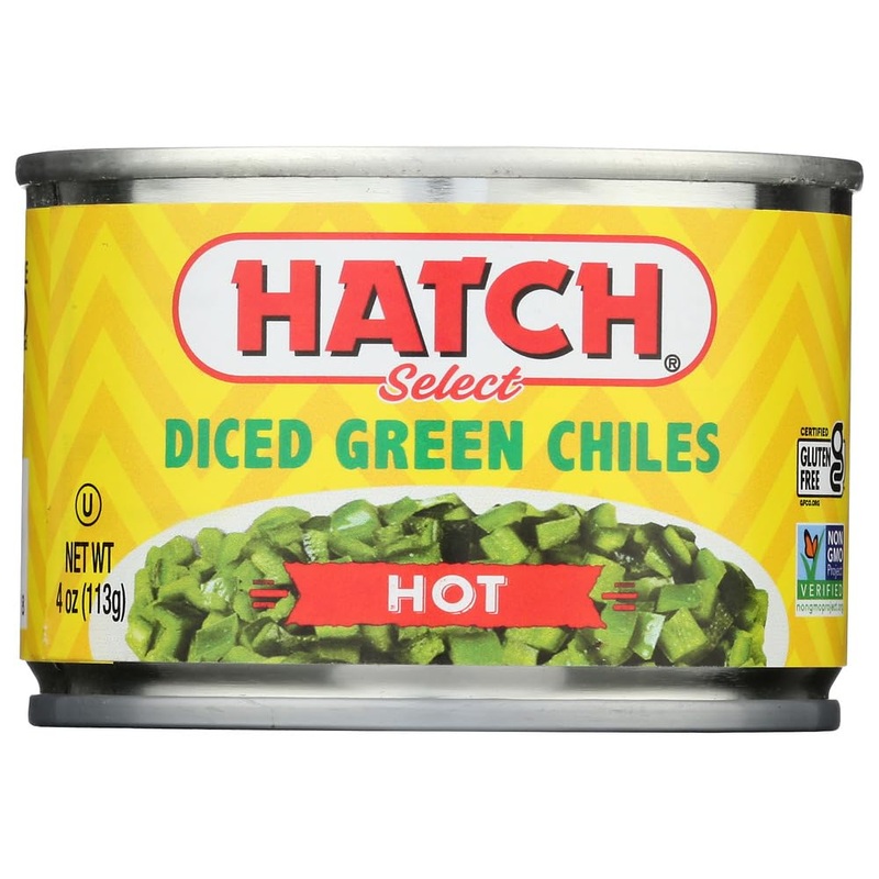 Hatch Hot Diced Green Chiles 4Oz 12 Pack