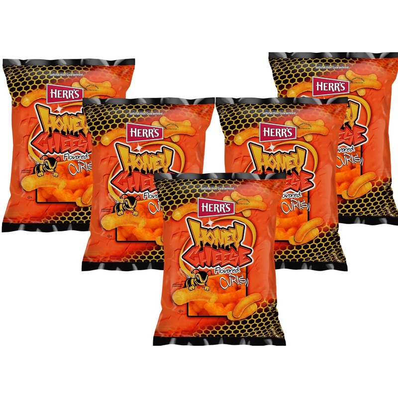 Herrs Potato Chips & Cheese Curls -,1Oz (Curated By Rj Snacks Value Pack) (Honey Cheese Curls)