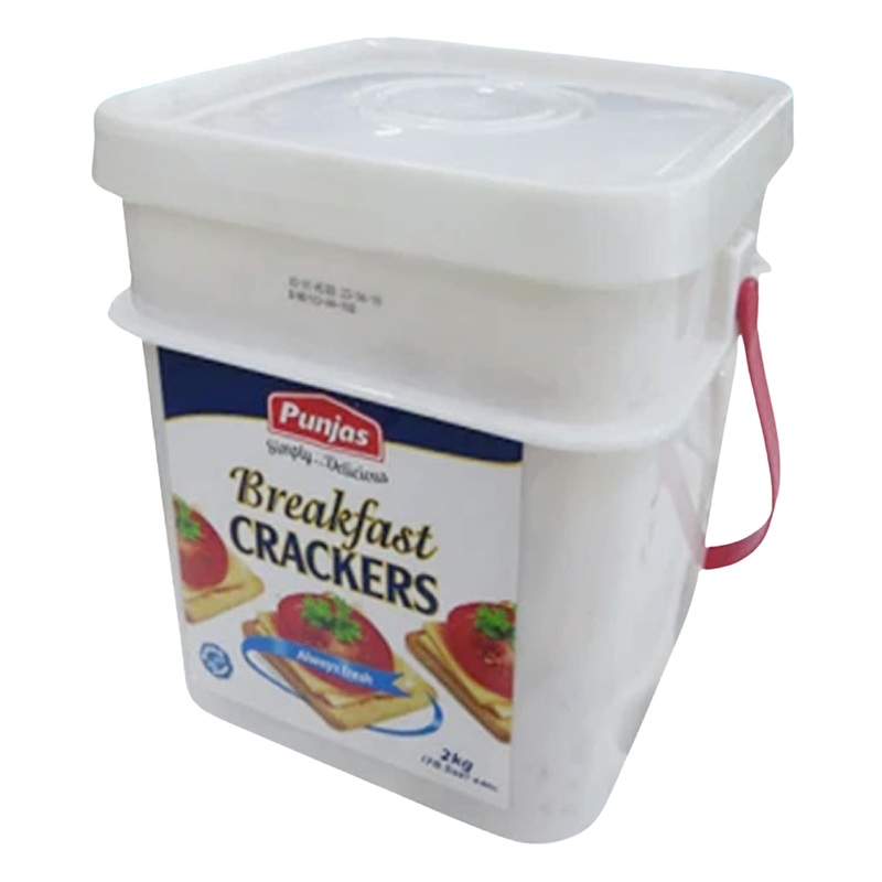 Punjas - Breakfast Crackers (2Kg Container) Simply...Delicious! | Made In Fiji Islands