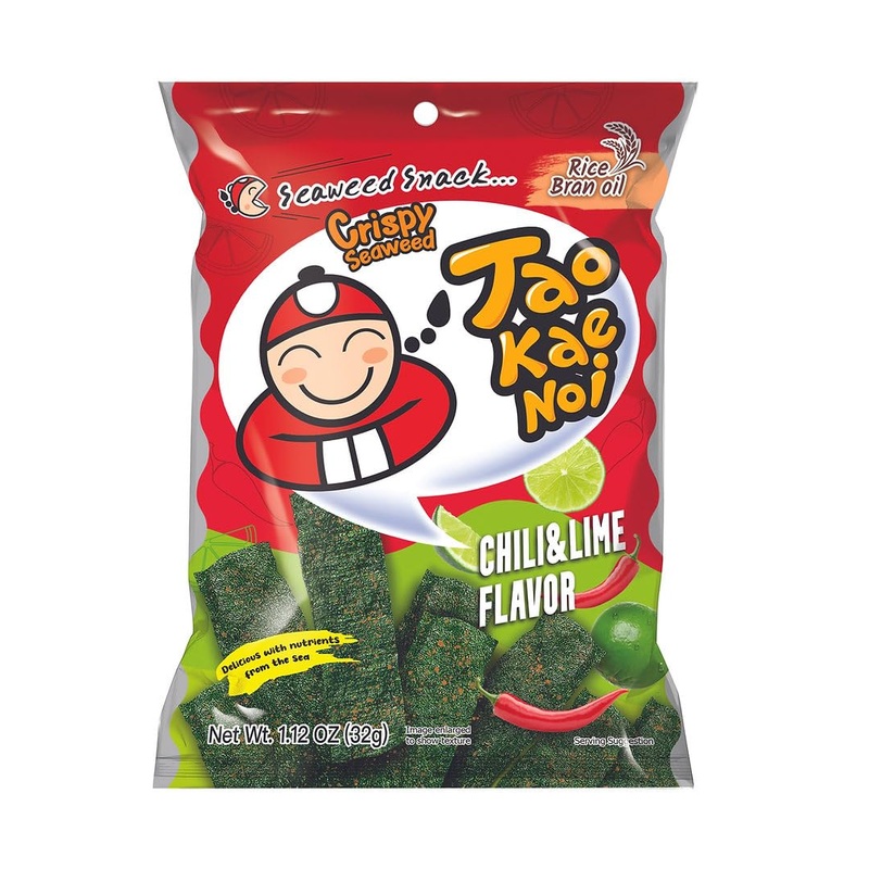 Tao Kae Noi Crispy Seaweed Chili & Lime, 1.12 Oz (Pack Of 6)