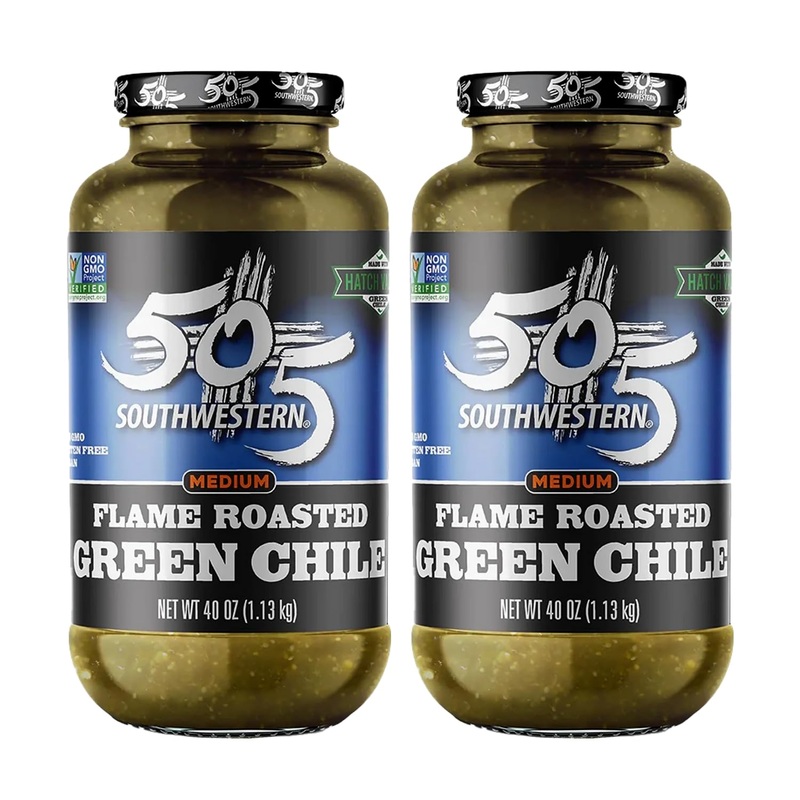 505 Southwestern Hatch Valley Diced Green Chiles, 40 Ounce (2 Pack)