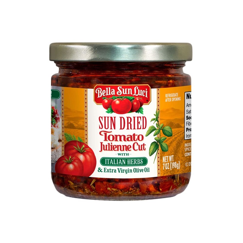 Bella Sun Luci Sun Dried Tomato Julienne Cut With Italian Herbs And Extra Virgin Olive Oil