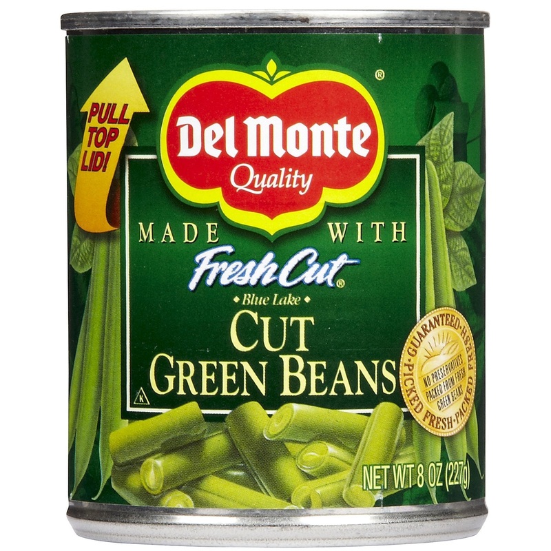 Del Monte Canned Fresh Cut Green Beans, 8 Ounce
