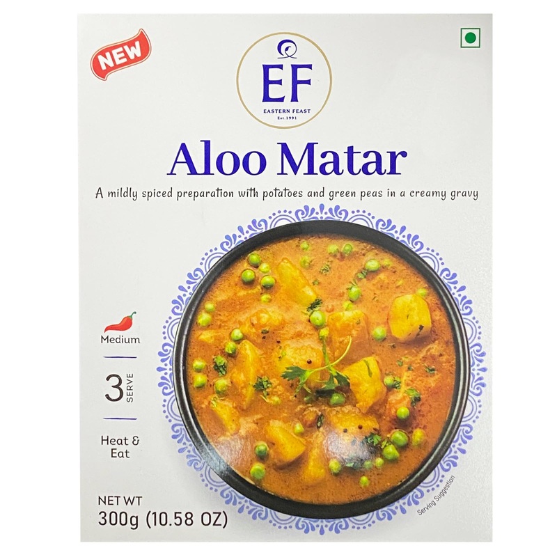 Eastern Feast - Ready To Eat Vegetarian Meals, 10.58 Oz (Pack Of 10, Aloo Matar)
