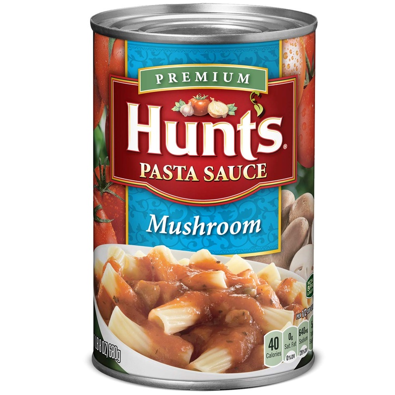 Hunt'S Mushroom Pasta Sauce, 24 Oz, 12 Pack