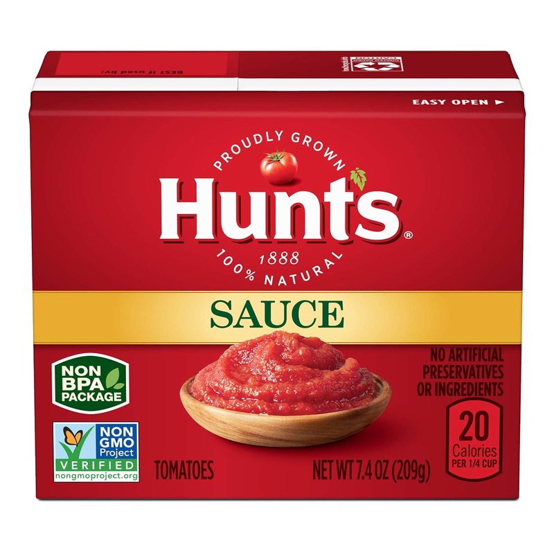 Hunt'S Tomato Sauce Carton, 7.4 Oz, 24 Pack