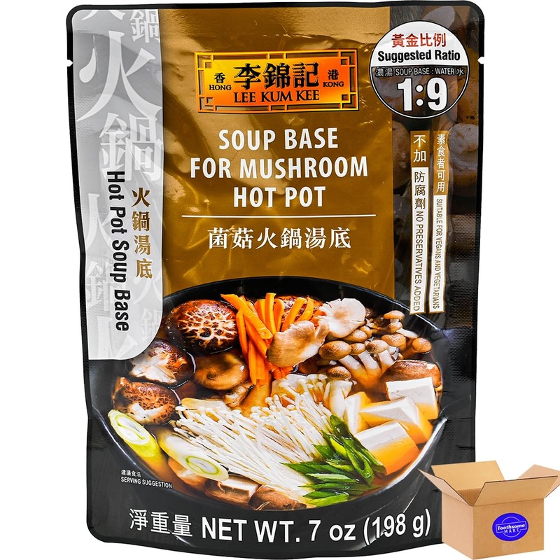 L K K Mushroom Hot Pot Soup Base 7Oz/198G 1Pack