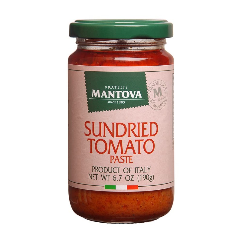 Mantova Italian Sundried Tomato Spread Paste - Bold & Savory Flavor, Perfect For Bruschetta, Sandwiches & Appetizers - 100% Natu