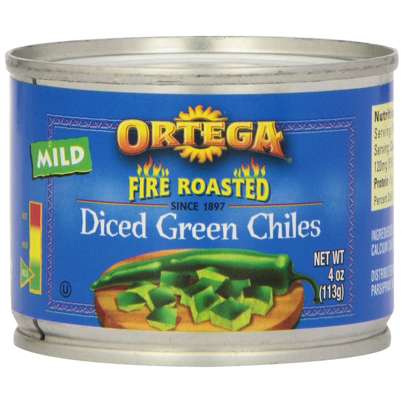 Ortega Peppers, Diced Green Chiles, Mild, 4 Ounce (Pack Of 24)