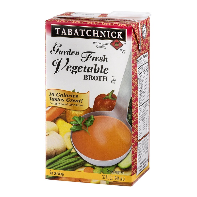 Tabatchnick Garden Fresh Vegetable Broth, 32 Ounce - 12 Per Case.
