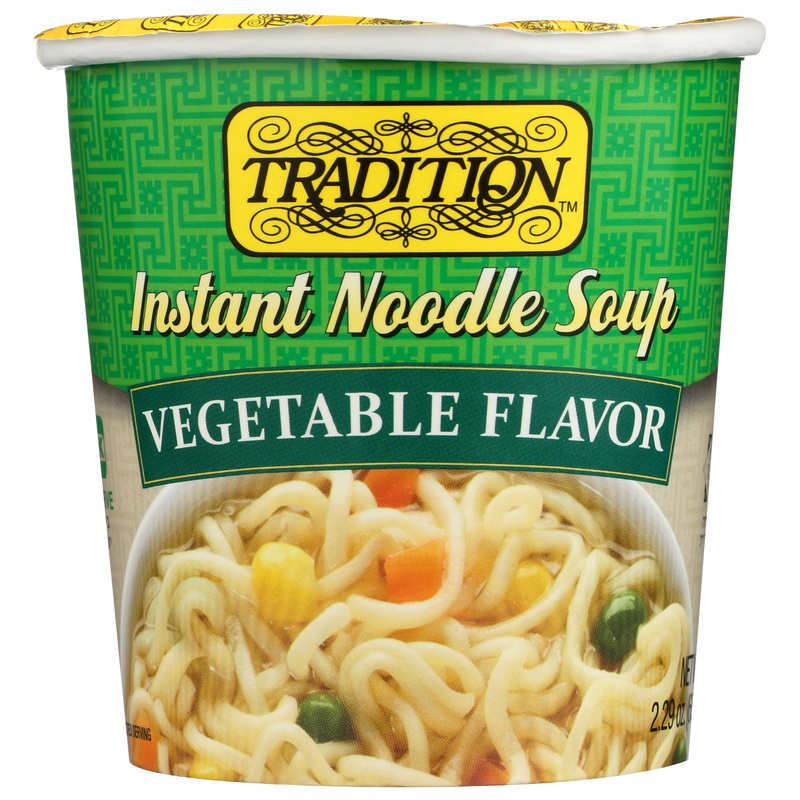 Tradition Instant Noodle Soup, Vegetable Flavor, Kosher, 2.29 Ounce (Pack Of 12)