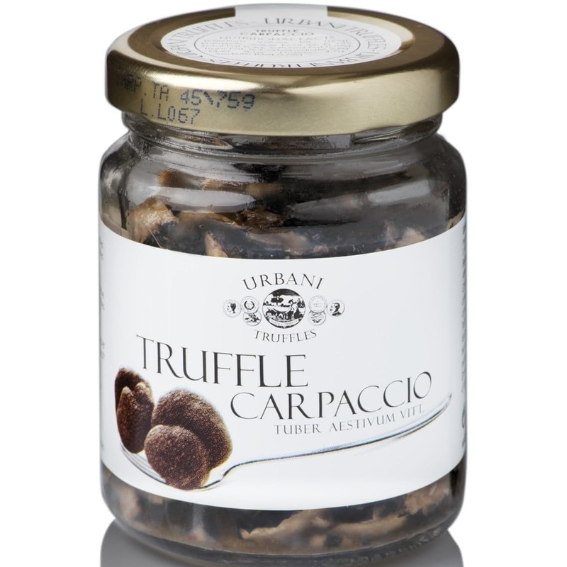 Urbani Truffles Shaved Summer Black Truffle Carpaccio 2.6 Oz - Exquisite Italian Black Truffle Seasoning, Sliced Truffles For Pa