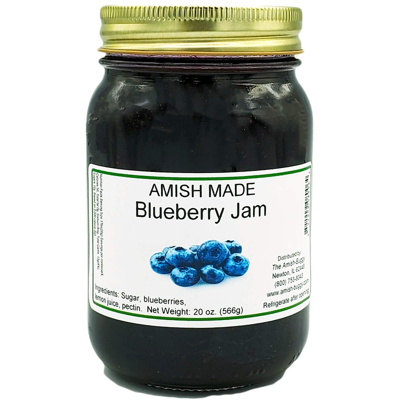 Amish Blueberry Jam - Two 18 Oz Jars