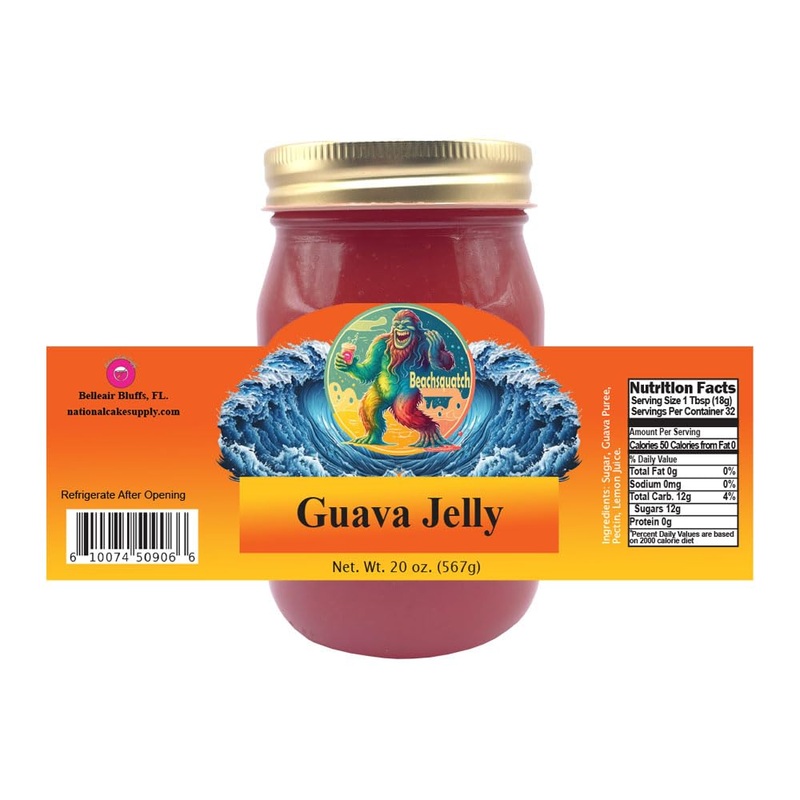 Beachsquatch Guava Jelly, 20 Ounce Jar