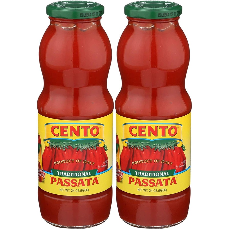 Cento Foods Crushed Passata Tomatoes, 24 Oz Pack Of 2