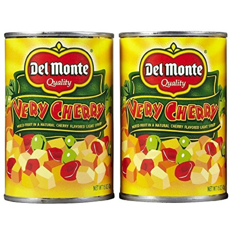 Delmonte Very Cherry Mixed Fruit In Light Syrup (Pack Of 2) 15 Oz Cans