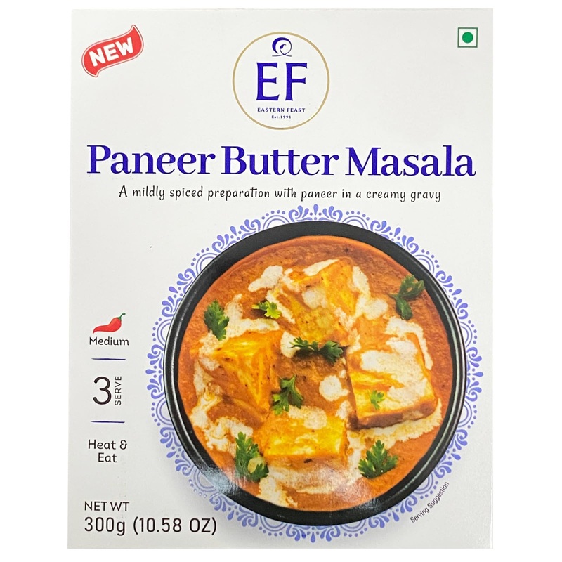 Eastern Feast - Ready To Eat Vegetarian Meals, 10.58 Oz (Pack Of 10, Paneer Butter Masala)