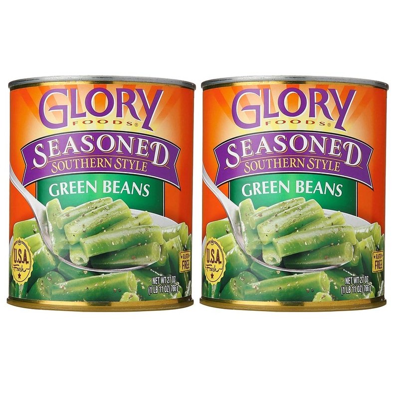 Glory Foods Seasoned Southern Style Green Beans (2 Pack, Total Of 54Oz)
