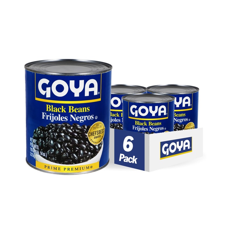 Goya Foods Black Beans, 110 Ounce (Pack Of 6)
