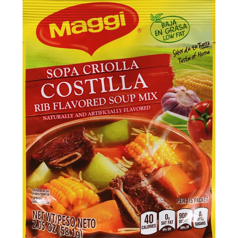 Maggi Rib Flavored Soup Mix 2.05 Oz. Packet