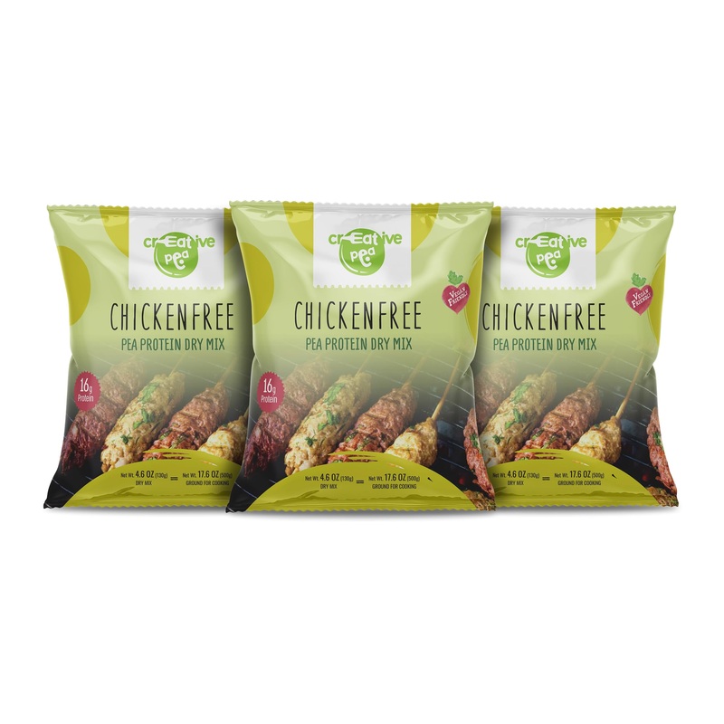 Plant-Based Meat: Vegan Chicken-Free Substitute - High-Protein, Keto-Friendly, Pea Protein-Based, Gluten-Free (Pack Of 3)