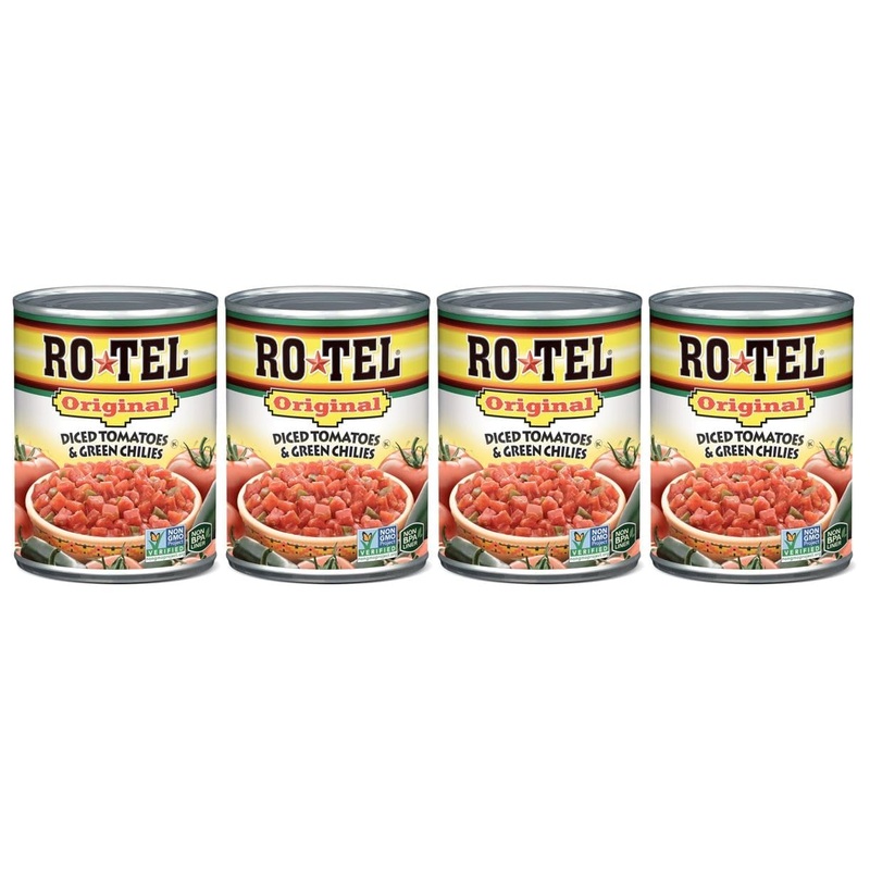 Ro_Tel Original Diced Tomatoes And Green Chilies, 10 Oz Can, Pack Of 4