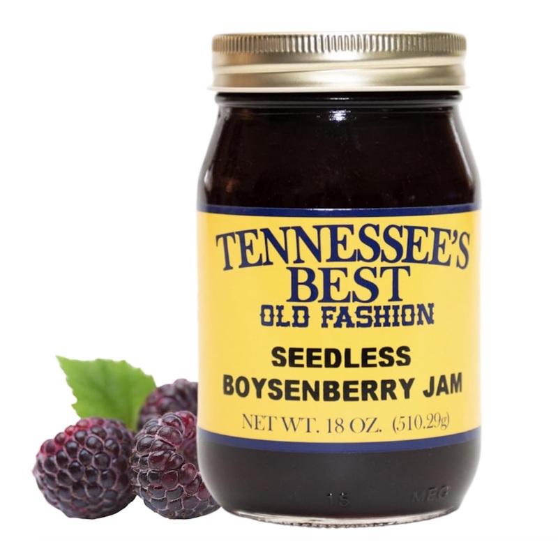Tennessee'S Best Old Fashioned Seedless Boysenberry Jam | Handcrafted With Simple Ingredients | Small Batch Made | 18 Oz Reseala