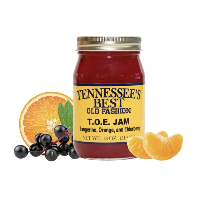 Tennessee'S Best Old Fashioned Tangerine, Orange And Elderberry Jam | Handcrafted With Simple Ingredients | Small Batch Made | 1