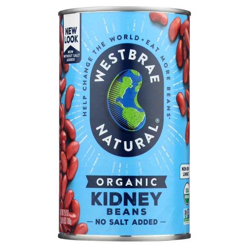 Westbrae Natural Organic Kidney Beans, No Salt Added, 25 Oz (Pack Of 12)
