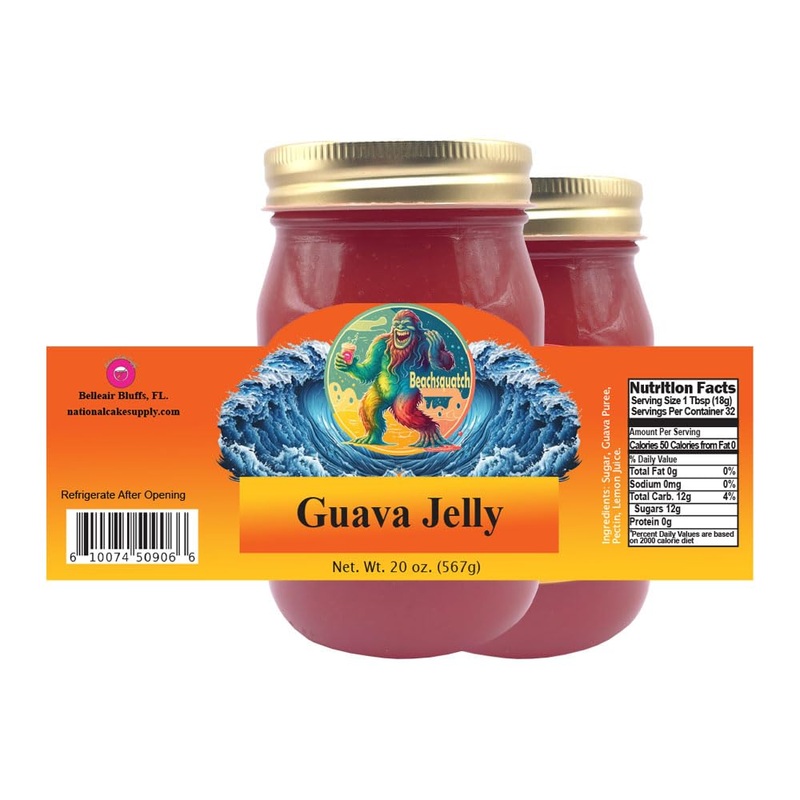 Beachsquatch Guava Jelly, 20 Ounce Jar - 2 Pack