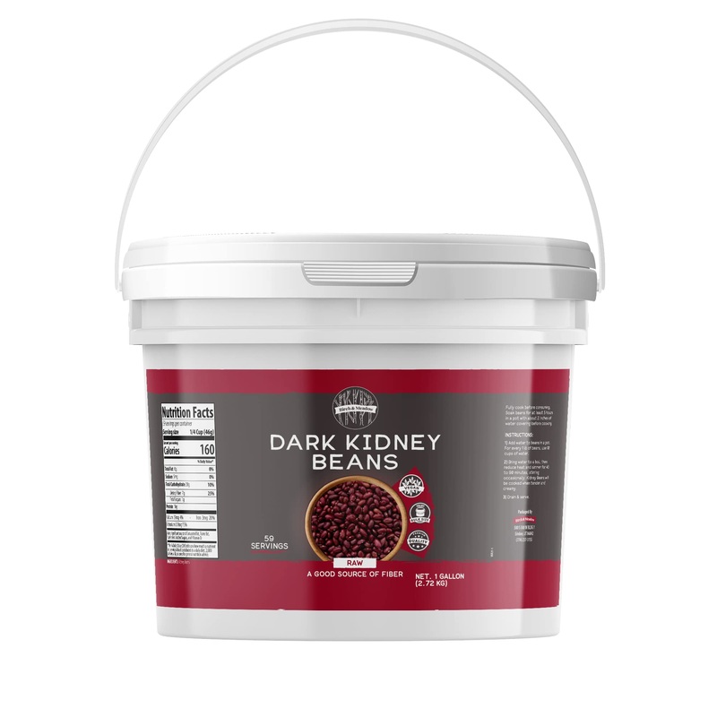 Birch & Meadow 1 Gallon Of Dark Kidney Beans, Soups, Stews, Salads