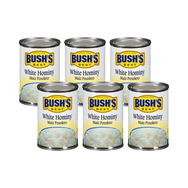 Bush'S Best Baked Beans, White Hominy, 15.5 Oz (Pack Of 6)