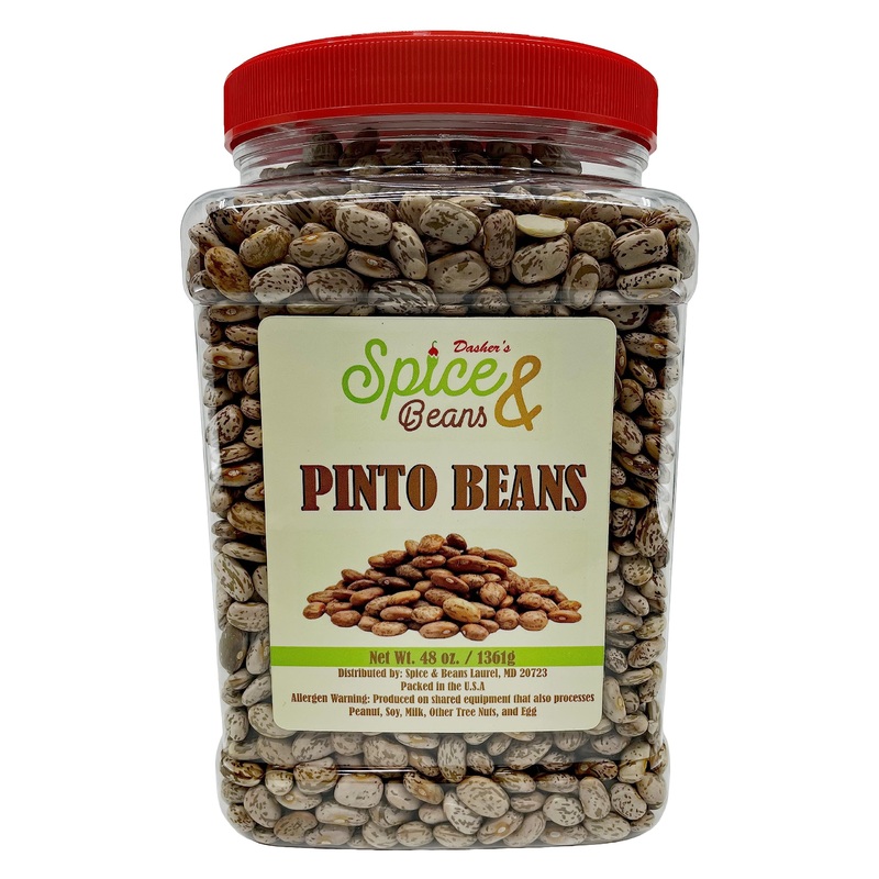 Dasher'S Spice & Beans Dried Pinto Beans | Resealable Jar | 3 Lbs.