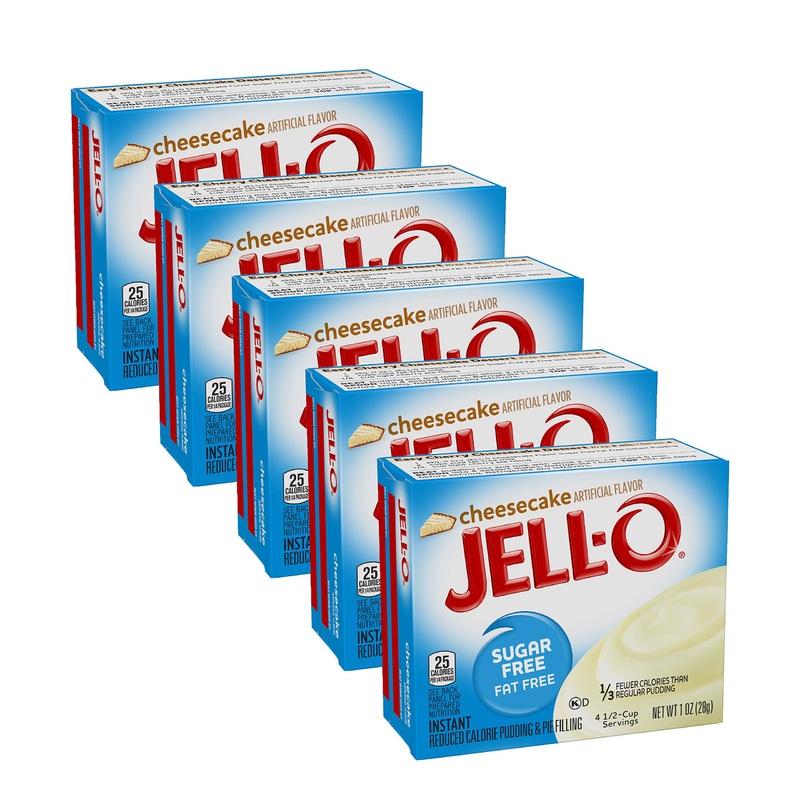 Jell-O Cheesecake Sugar Free Pudding & Pie Filling Pack Of 5
