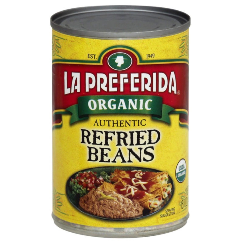 La Preferida Organic Refried Beans, 15 Oz (Pack - 6)