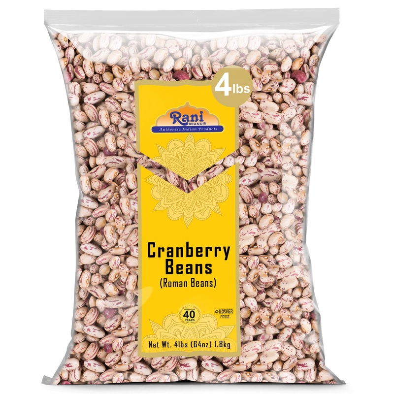 Rani Cranberry Beans (Roman Beans) 64Oz (4Lbs) 1.81Kg Bulk ~ All Natural | Vegan | Gluten Friendly | Non-Gmo | Kosher | Product