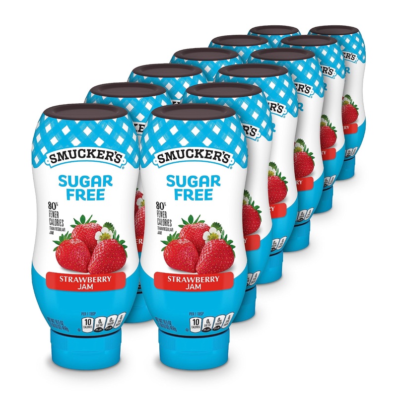 Smuckers Squeeze Sugar Free Strawberry Jam, 16.5 Oz. Bottle