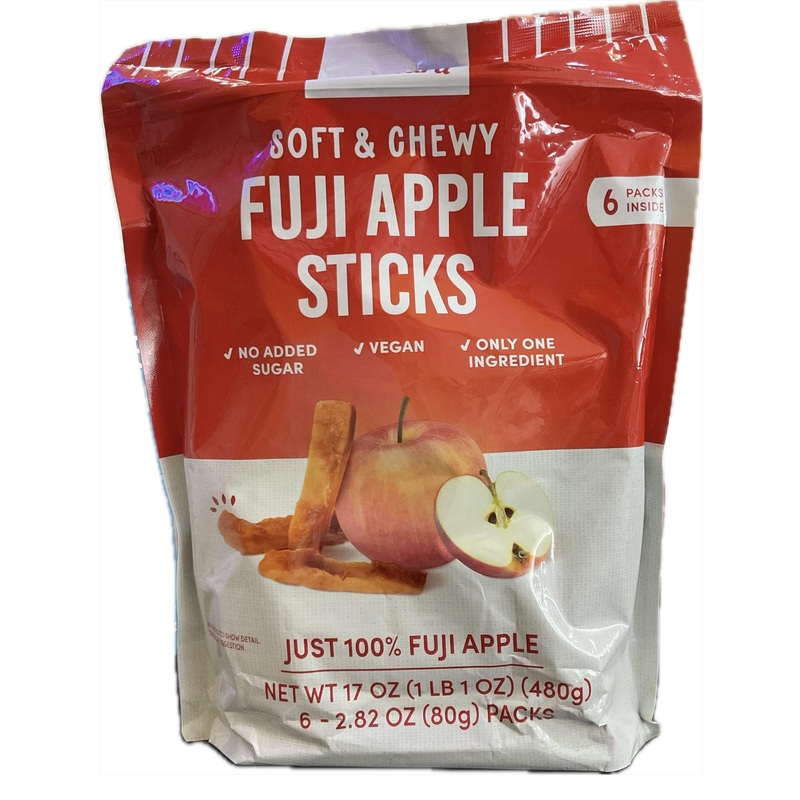 Snackyard Fuji Apple Sticks 6-2.82 Oz Net Wt 17 Oz (Pack Of 1, 17, Ounce)
