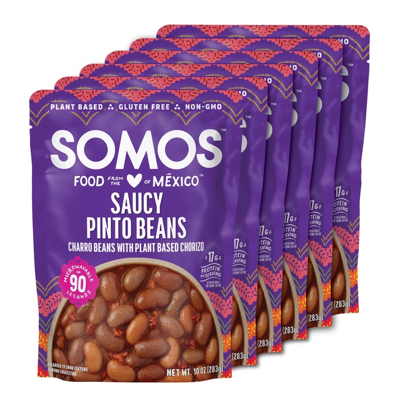 Somos Saucy Pinto Beans 10Oz (Pack Of 6)