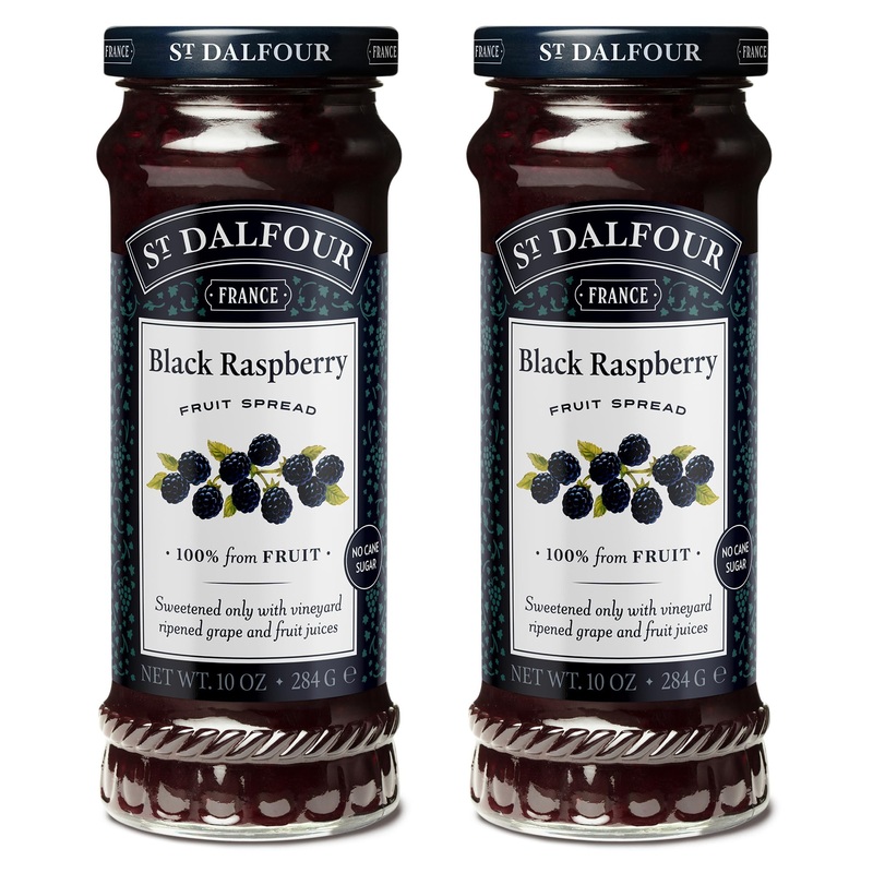 St. Dalfour Black Raspberry Fruit Spread - 10Oz - 100% From Fruit, No Artificial Ingredients, Non-Gmo, No Cane Sugars, All Natur