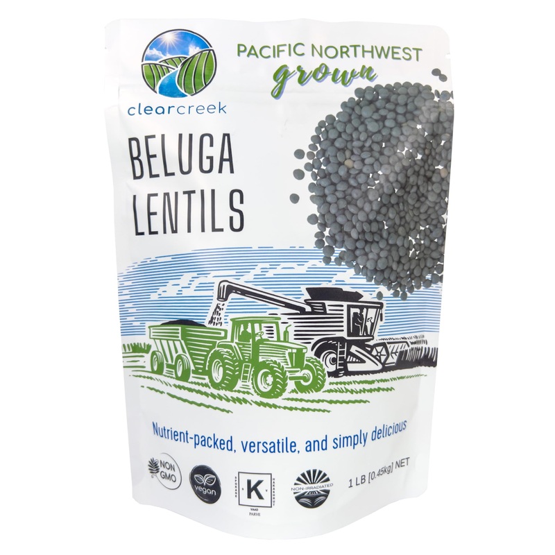 Black Lentils | Caviar Or Beluga Lentils | 1 Lbs | Non-Gmo | Kosher | Vegan | Non-Irradiated