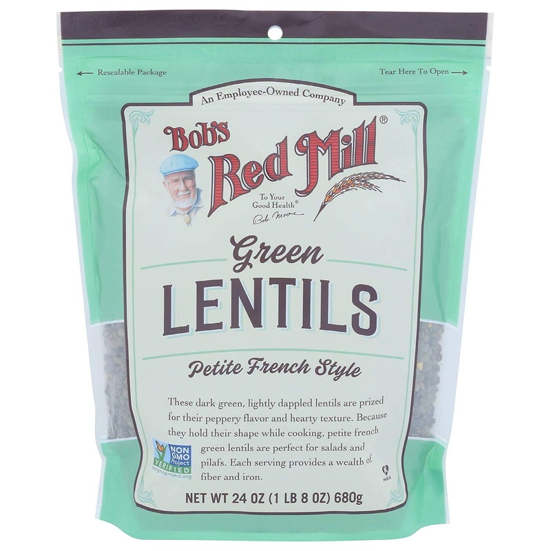Bob'S Red Mill Petite French Green Lentils, 24 Ounce (Pack Of 4)