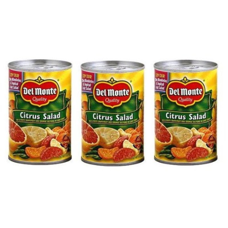 Del Monte Citrus Salad With Grapefruit & Orange (Pack Of 3) 15 Oz Cans