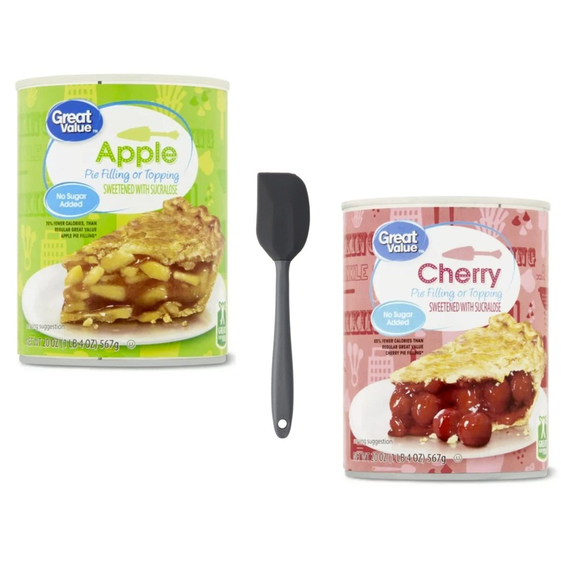 Great Value No Sugar Added Pie Filling Or Topping Variety Bundle, Includes One 20 Oz Apple Pie Filling, One 20 Oz Cherry, And On