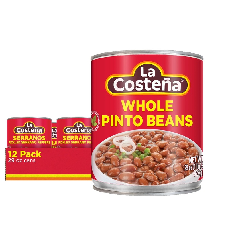 La Costea Whole Pinto Beans 29 Oz (12-Pack)