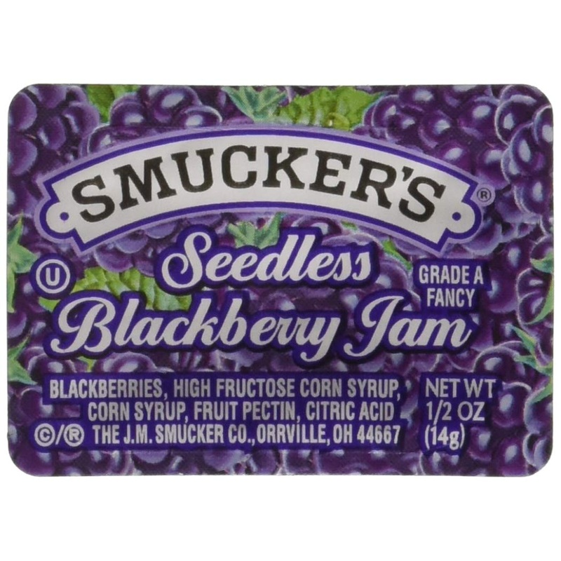 Smucker'S Seedless Blackberry Jam, Portion Control, 0.5 Ounces