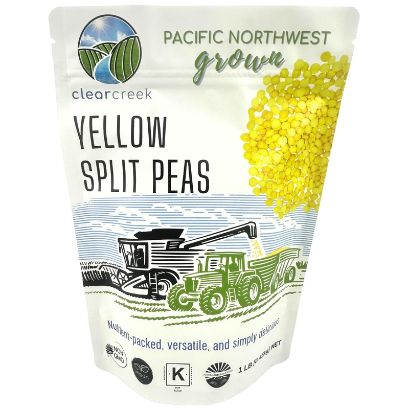 Yellow Split Peas | 1 Lb | Non-Gmo | Vegan | Non-Irradiated (Will Sprout) | Kosher | Vegan | Grown Pacific Northwest
