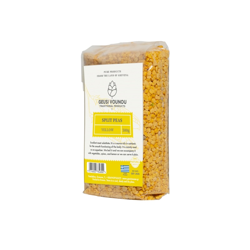 Yellow Split Peas From Greece, 500G (By Geusi Vounou)