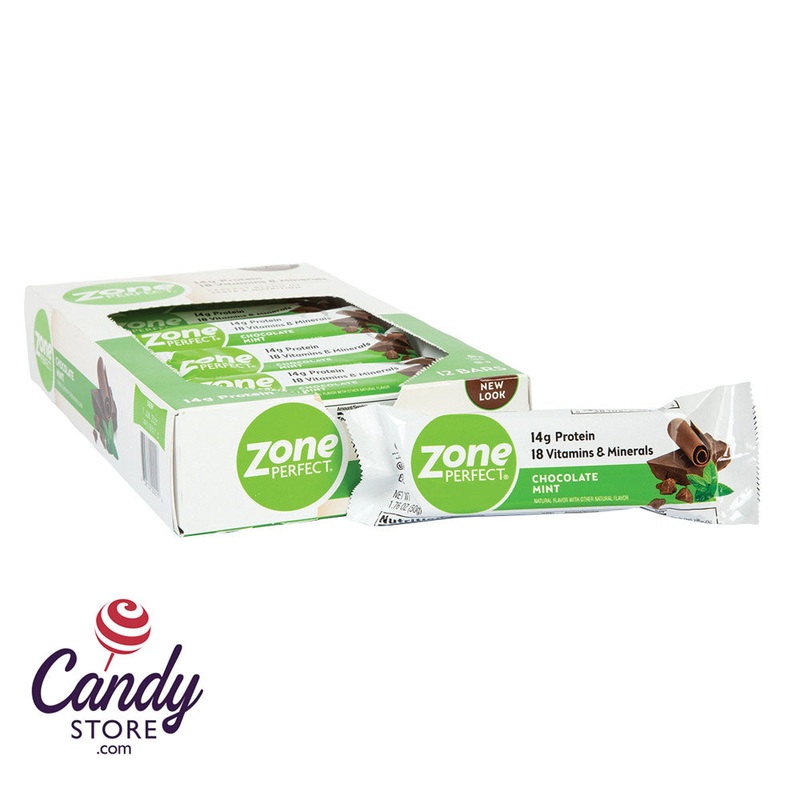 Zone Bars Chocolate Mint Bar 1.76oz - 12ct