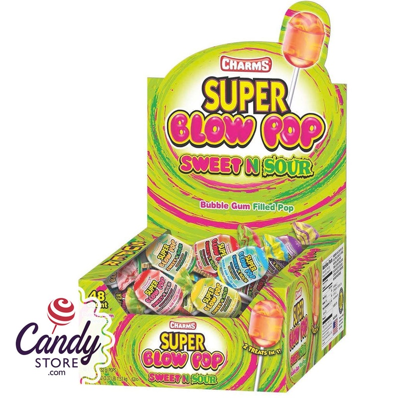 Super Blow Pop Sweet & Sour - 48ct
